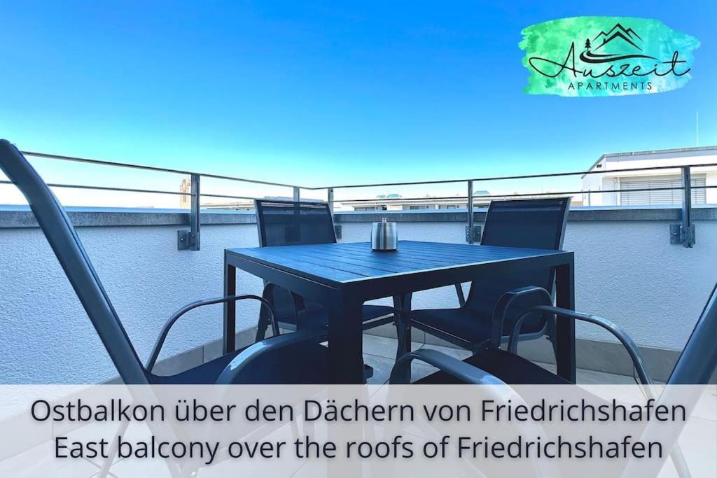 Auszeit Apartment Sunshine Am Uferpark - Nur 100 M Bis Zum Bodensee, Direkt Am Bodenseeradweg, 2 Schlafzimmer, 2 Sonnige Dachterrassen, Schnelles Wlan, Kostenloser Tiefgaragenstellplatz, Fur Bis Zu 4 Personen Friedrichshafen Dış mekan fotoğraf